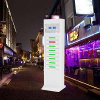 Free Standing Cell Phone Charging Stations , Advertising Phone Charging Lockers Kiosk