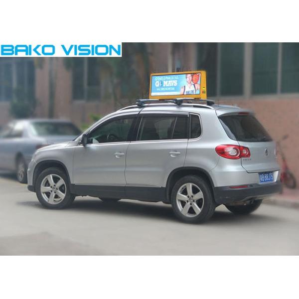 Pixel Pitch 5mm Taxi Top Digital Mobile LED Screen Advertising Waterproof High Brightness