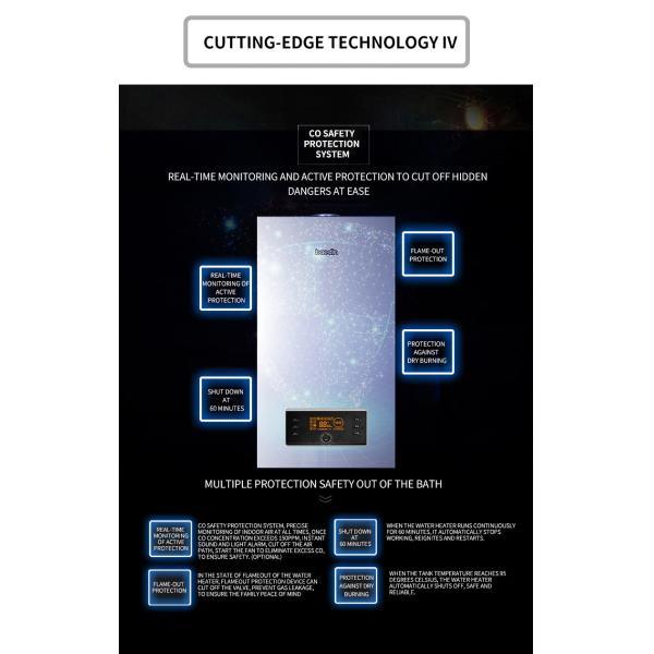 95% Efficiency Wall Mounted Condensing Gas Boiler for Heating and Hot Water Since 2005