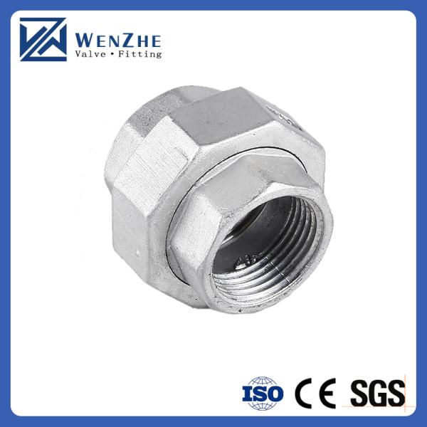 304 Stainless Steel Union Female Joint Pipe Transition Fittings for 0-10 BAR Pressure