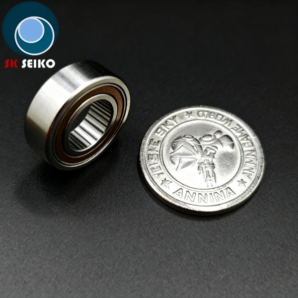 SR144ZZ 3.175*6.35*2.38 High Speed Dental Bearing  Color Silver Torlon Cage Dental Bearing Ceramic Balls