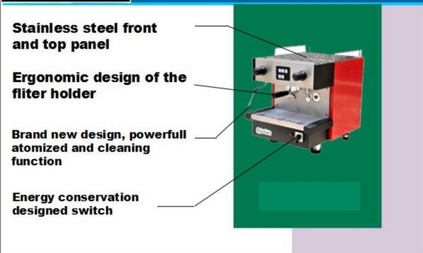 Intelligent Touch Commercial Cooking Equipment Mini Espresso Italian Coffee Maker