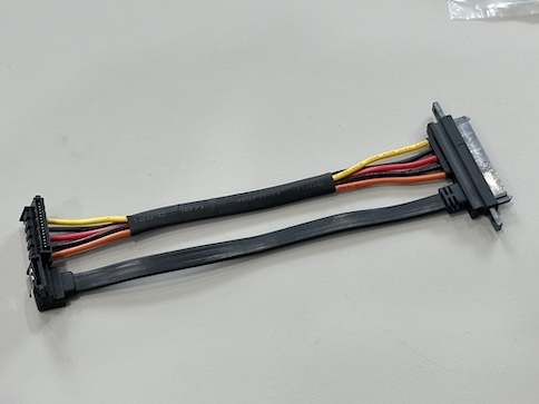 SATA 22Pin to Micro SATA Power Data Cable Connector – Flat Ribbon Electrical Wire Harness for SSD / Server Storage