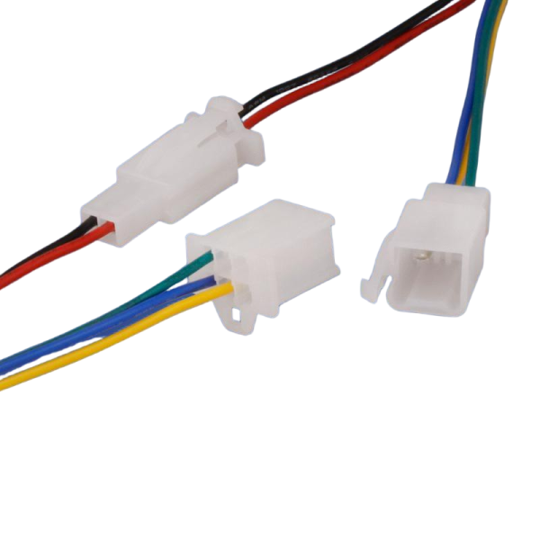 China Custom Cable Assembly Manufacturer | Custom Colour 2P/4P Connector Plug Wire Harness for E-Bike Anti-Theft Alarm Adapter Wiring Harness | China Wiring Harness Factory
