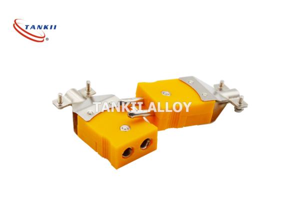 Conector de termopar padrão macho fêmea tipo K com braçadeira