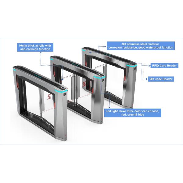 Intrusión reversa anti de acero inoxidable de la entrada 304 del oscilación del torniquete seguro de la barrera