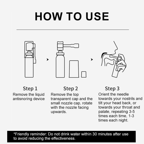 Renhe Liquid Anti-Snoring Device: One spray stops snoring, preventing recurrence.