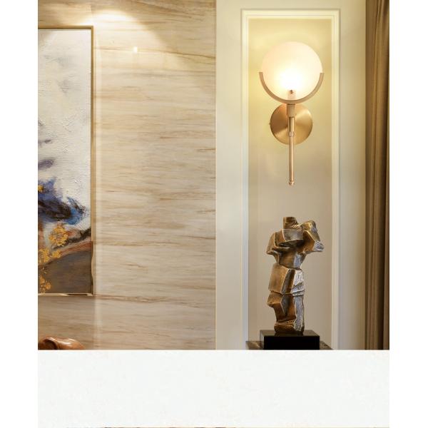 Art Deco Gold Led Wall Lamp Parlor Wall Sconce Bedroom Bedside Aisle Balcony Wall Lights (WH-OR-239)