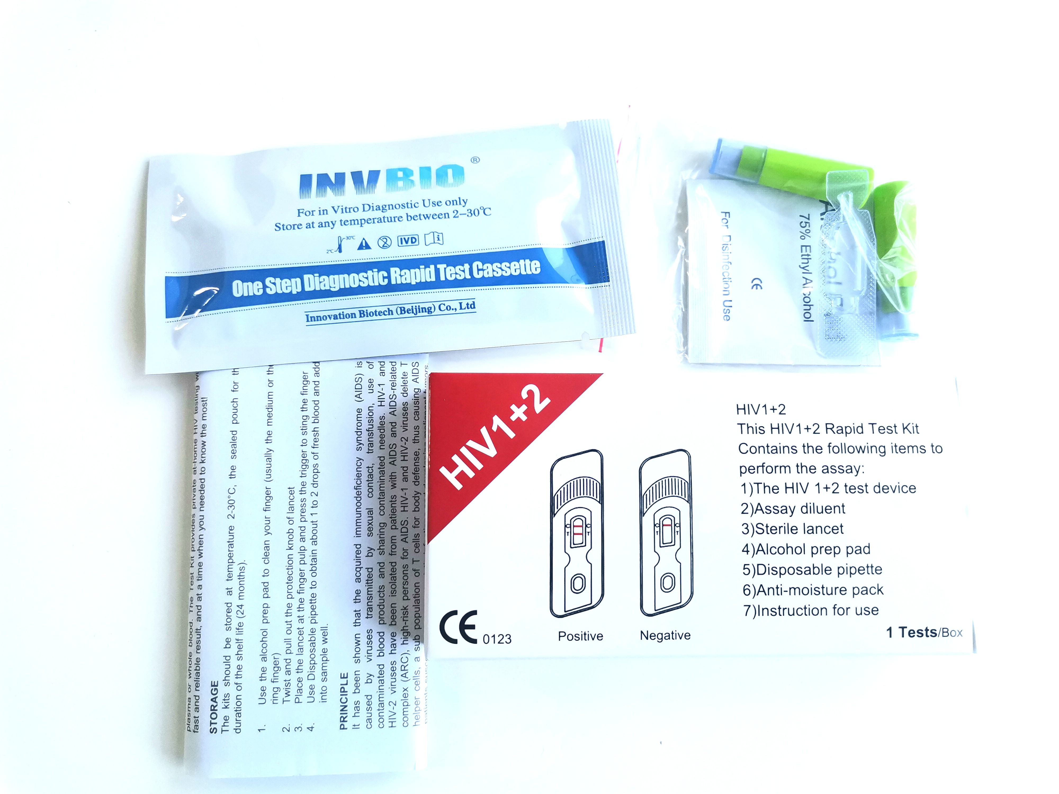 Набор теста ВИЧ медицинского реагента 25pcs/Box быстрый домашний во всей крови