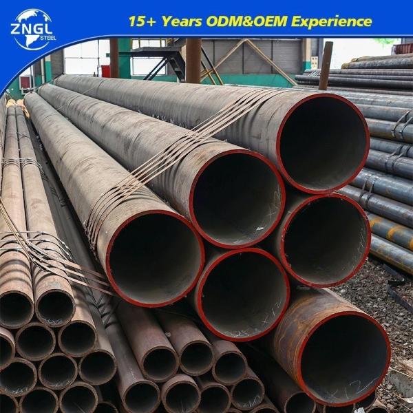 API 5CT Casque d'huile de tuyau sans soudure noir J55/K55/L80/N80/P110/T95/Q125 pour l'industrie pétrolière