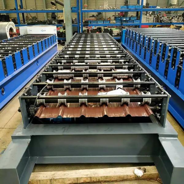 Machine de fabrication de carreaux 350H Machine de formage de rouleaux de panneaux de toiture en acier métallique