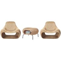 Outdoor coffee shop, milk tea shop, creative rattan sofa combination, outdoor garden, balcony, terrace, leisure rattan chair furniture