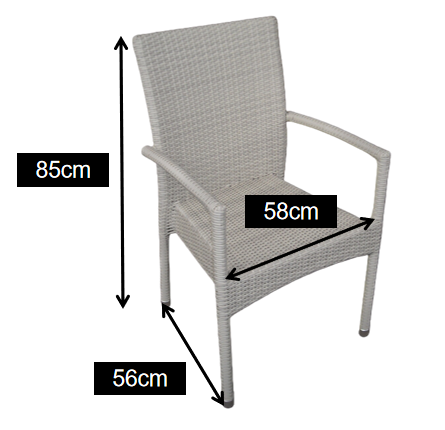 Rattan Stackable Outdoor Dining Chairs for Hotel Sports Venues Villa & Living Room Use-Restaurant Quality