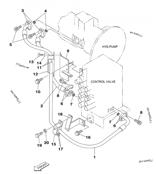 Части модулирующей лампы 152598A1 экскаватора Crawler CX210 гидравлические в случай