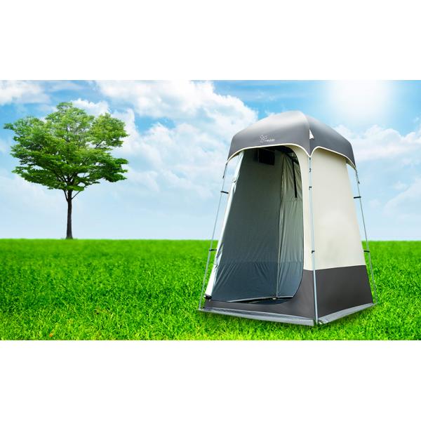 Shower Shelter – Giant Portable Outdoor Pop UP Camping Shower Tent Enclosure – Changing Room – 2 Rooms – Instant