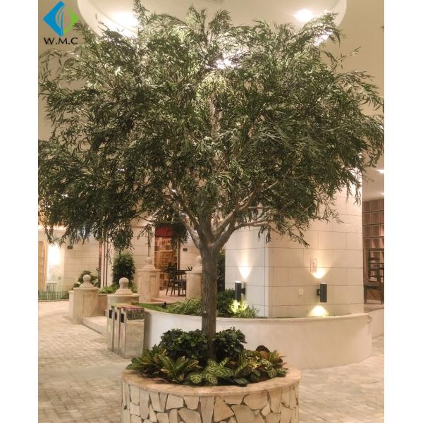 Christmas Artificial Weeping Willow For Landscape Decoration Fiberglass Material
