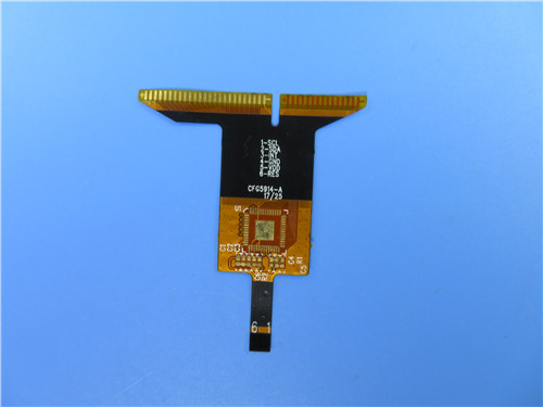 Гибкий PCB на Polyimide с укреплением нержавеющей стали и золота погружения для генератора частоты.
