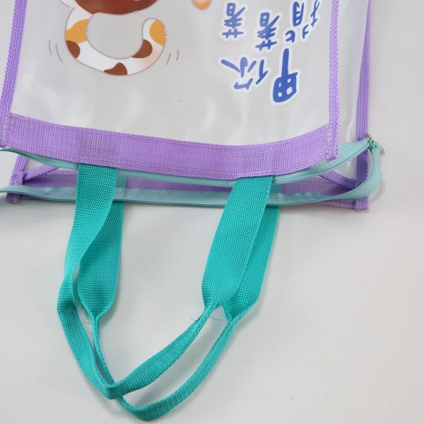 Shopping Custom Tote Bags Water Resistant PVC Handbags With Logo