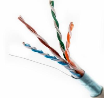 FTP CAT5E Ethernet Cable 24AWG High Speed Stable Data Transfer Gray Jacket
