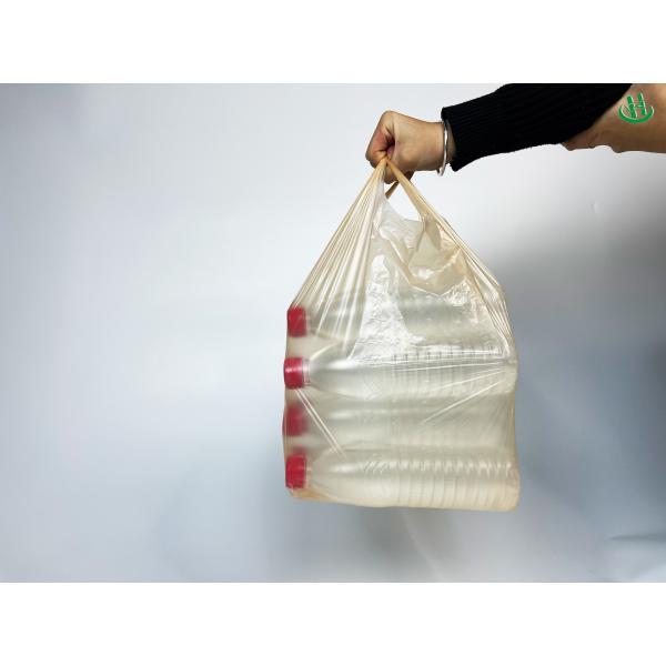 Bolsa perforada transpirable para frutas y verduras, bolsa de plástico espeso transparente blanca