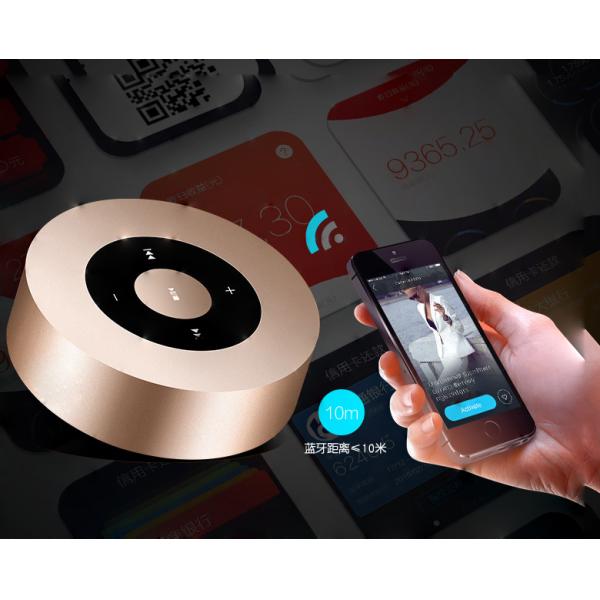 Pink Rose Wireless Bluetooth Speakers , Qi Outdoor Bluetooth Speakers Small Body Drive