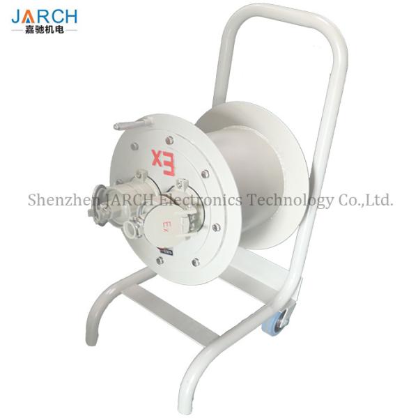 Military Hand Crank Type Cable Reel , Cable Reel Drum For Electric Wire Rope Hoist Crane