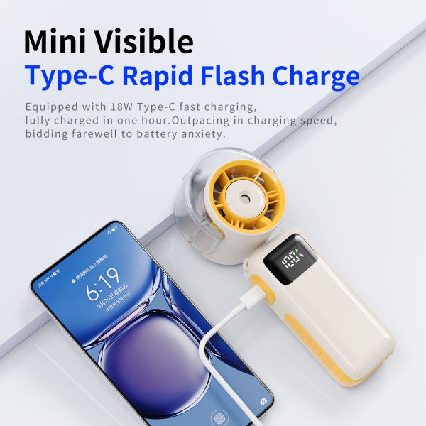 Handheld Electric Fan P7 High-Speed Neck Hanging Fans