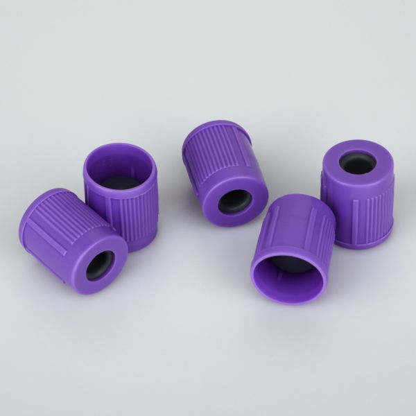 Closed/Open Butyl Rubber Stopper PET Material Blood Collection Tube Cap for 13MM,16MM Models