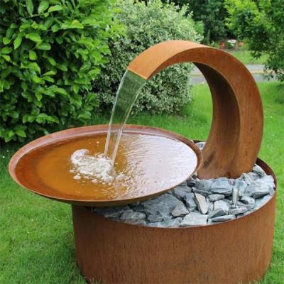 Jardim que ajardina a característica de aço da água de Rusty Metal Water Furniture Corten