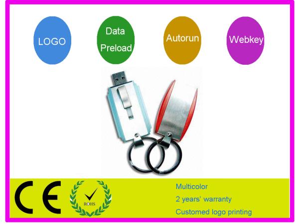 Plástico 1GB, 2GB, 4GB, 8GB, 16GB memoria USB más pequeña AT-060C de alta velocidad