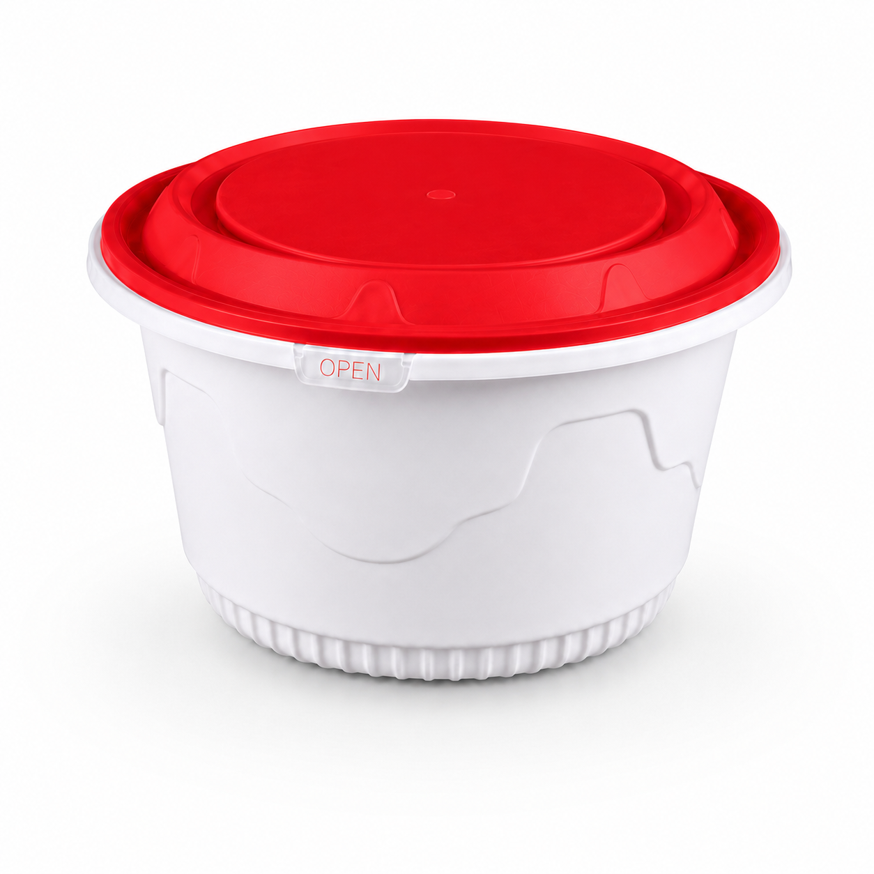 1780ml Tall PP Disposable Soup Container Bulk Tamper Evident Lid Color Options