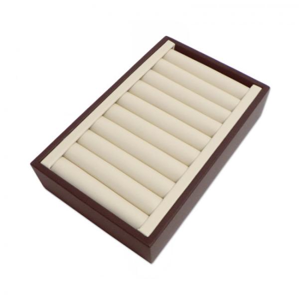 9 Pad Slots Insert Jewelry Holder Tray , Jewelry Drawer Organizer Trays Logo Printed