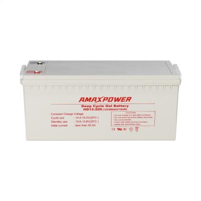 12V 200Ah Solar Deep Cycle Gel Battery Solar Power Deep Cycle Battery
