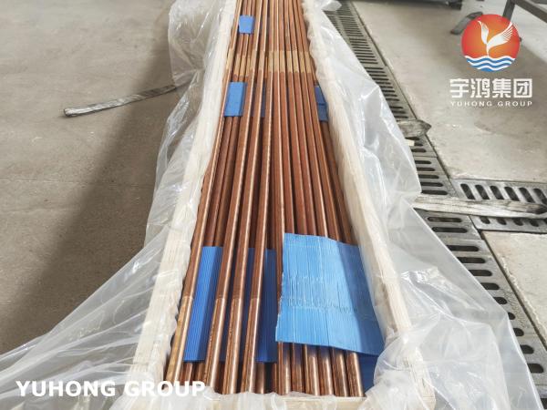Copper Extruded Low Fin Tube B111 C12200 For Air Conditioning System