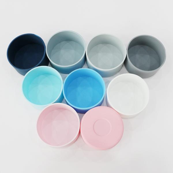 Силиконовые крышки бутылки Бутылки для воды Овала 7,5 см 40 унций Противоскользнущая защитная рукава Нижняя рукава Чашечная крышка Аксессуары