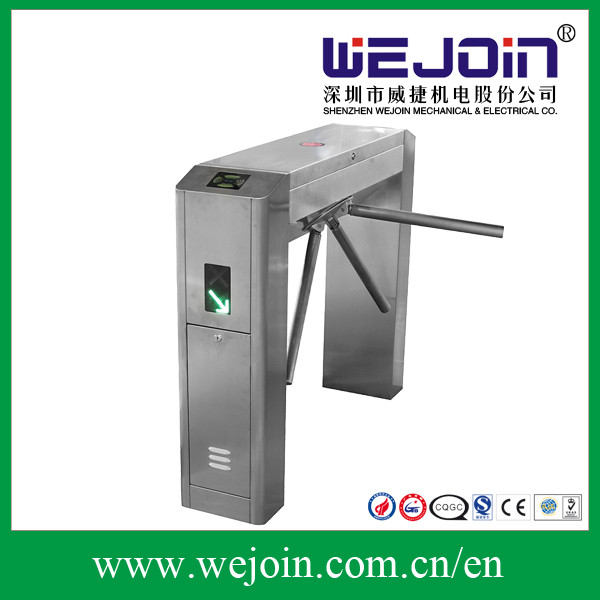 Counter Esd Fingerprint Rfid Sliding Tripod Turnstile Gate Access Control DC12V