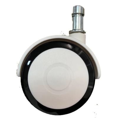 Roulette de PVC de pivot de 2 pouces médicale avec la poignée Ring Stem Trolley Caster