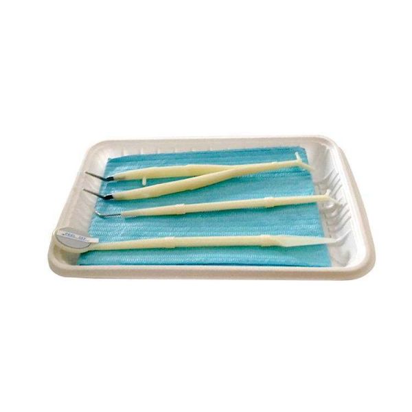 Multi-function Dental Supply Dental Instrument Set/Disposable Dental Kit Instrument Set, Face Shield Denture Box Micro Brush Dental Tray