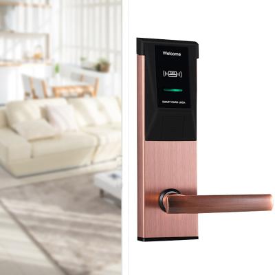 RFID Hotel Electronic Smart Door Locks 285mm Key Card Door Lock For Hotels