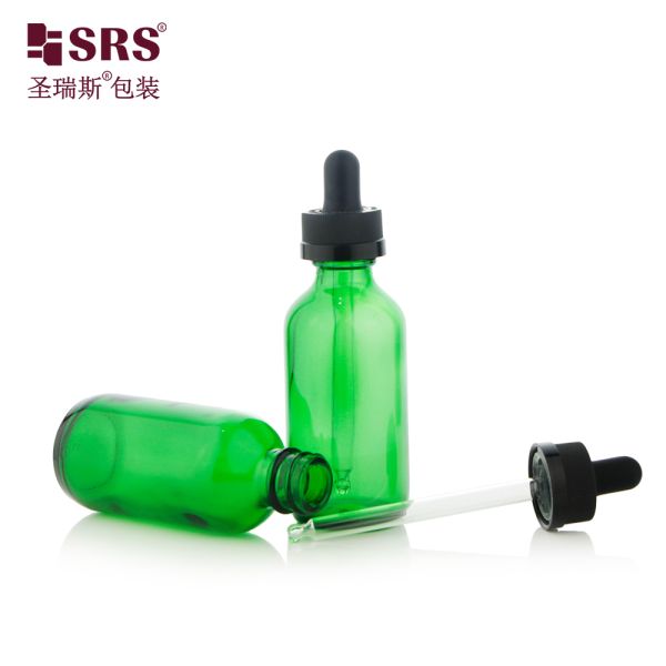 30ml 60ml Hot Selling Glass Dropper Bottle with Child Resistant Cap for Skincare Serum Oil