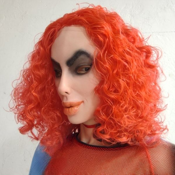 Latex Fantasy Mask for Theatrical Use - One Size Fits Most and Lightweight at 280g