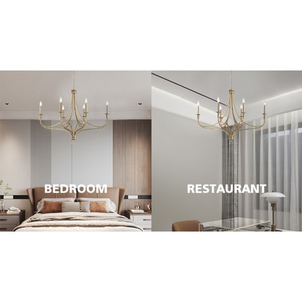 Customizable Design LED Chandelier with 50000 Hours Lifespan for Modern Simple Luxury Lighting