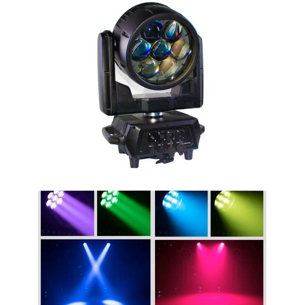 Мини 7*40w DMX512 Led Wash Moving Head Light Beeye Stage Light для мероприятия