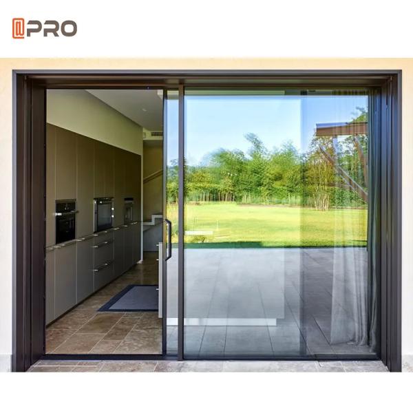 Telescopic Balcony Sliding Glass Door Triple Glass Aluminum Sliding System Door