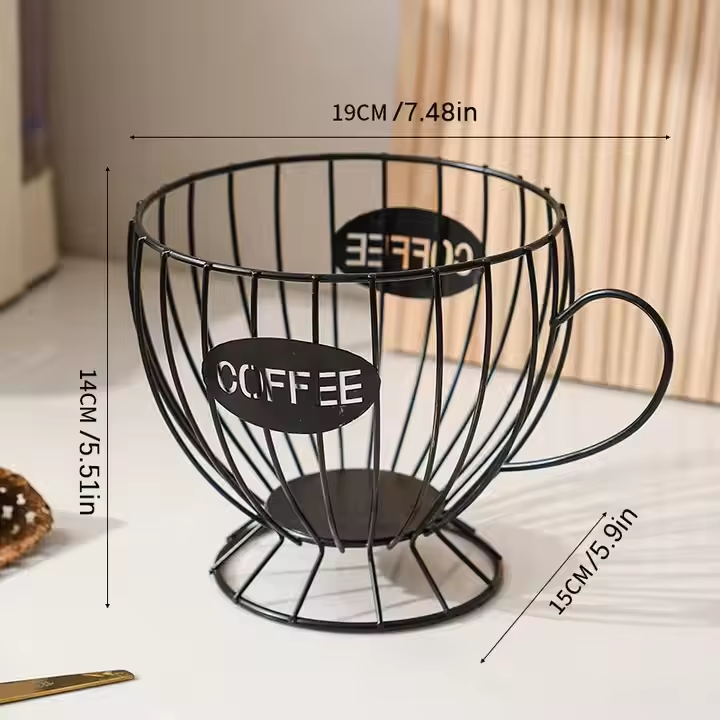 Luxurious Home Coffee Storage Rack Scandinavian Style Snack Iron Display Rack