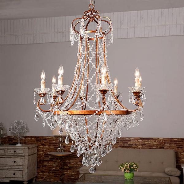 Rustic sphere Black Iron chandelier for Cloth shop Indoor Lighting (WH-CI-91)