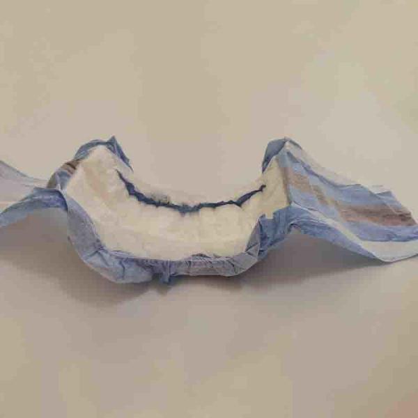 Pênis masculino para cão com lençol de cobertura de tecido não tecido macio e indicador de umidade ajustável incluído
