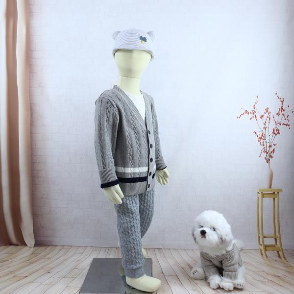 In Stock 90-150 Size Old Fall Winter Kids Toddler Cardigans Baby Boys Buttons Knit Coat Toddler Sweaters