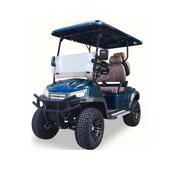 Green pass golf cart, four-seat open electric sightseeing car, wide viewing space and high comfort