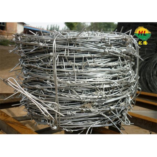 Hot Dipped Galvanized Barbed Wire 25kg Weight Each Roll